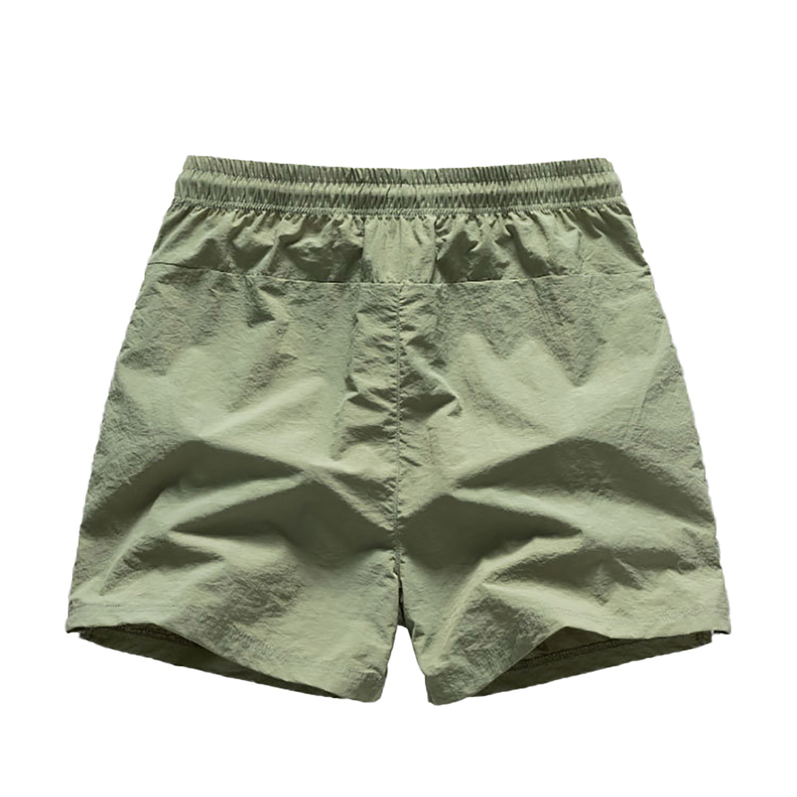 thumbnail image 5 of Pantalones cortos deportivos europeos de color liso con costuras laterales para hombre - Elásticos, transpirables y de secado rápido, 3/4 de largo, 5 of 5